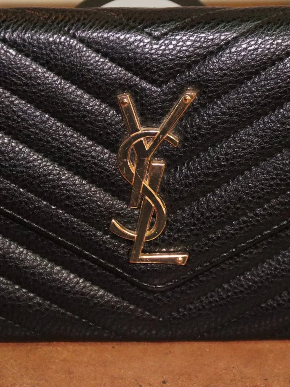🖤 Monogram Wallet Clutch – Black Leather 🖤 - Picture 4 of 5